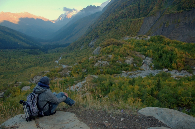 Фотографируем зубров (Путешествия, осень, домбай)