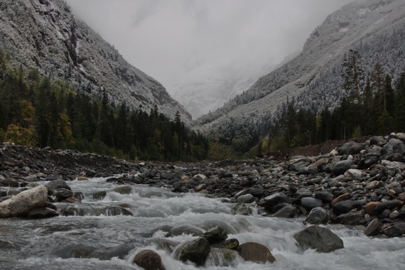 Фотографируем зубров (Путешествия, осень, домбай)
