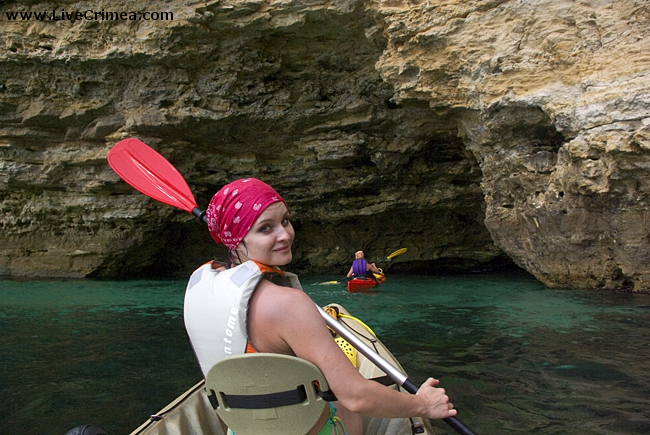 Морской Каякинг на Фиоленте (Севастополь, Вода, крым, морские каяки)