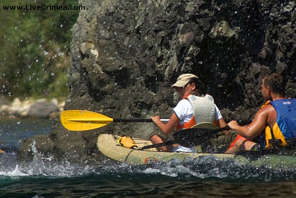 Морской Каякинг на Фиоленте (Севастополь, Вода, крым, морские каяки)
