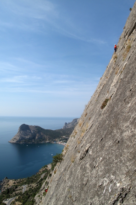 Крым, Сокол, Большой Карниз. 20. 09. 10. (Скалолазание)
