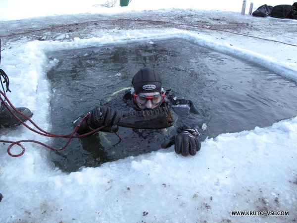 Вперед, в прошлое! Или дайв-экспедиция на 32 миллиона лет назад.... (Вода, зима, экстрим, дайвинг, тюмень, археология, курган, погружения, подледная нырялка, акулы)