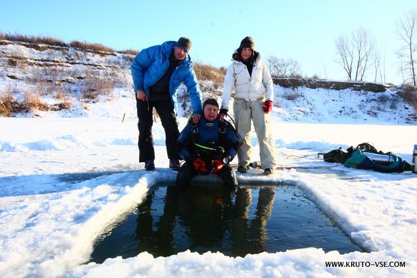 Вперед, в прошлое! Или дайв-экспедиция на 32 миллиона лет назад.... (Вода, зима, экстрим, дайвинг, тюмень, археология, курган, погружения, подледная нырялка, акулы)