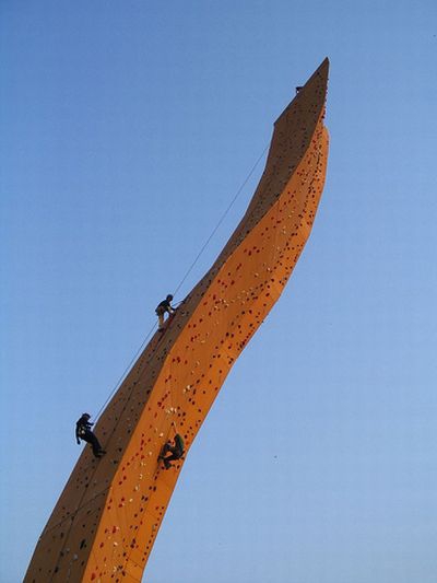 Самый высокий скалодром в мире (Скалолазание, скалолазание)