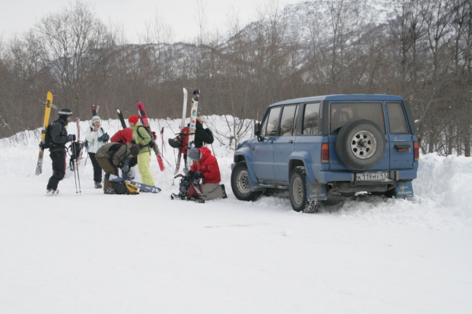 Камчатка, Усть-Большерецкий район. Разведка боем. (Горные лыжи/Сноуборд, сноубординг, лыжи бэккантри, kamchatka freeride community, kfc)