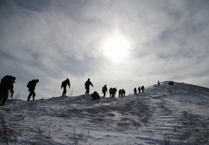 Юбилейное восхождение на Бештау состоялось! (Путешествия, пятигорск, массовое, зимнее, пятигория, лейцингер, цдютиэ)