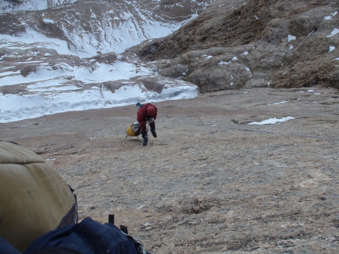 Две новые нитки на Ерыдаге. Февраль. 2011 (Альпинизм, первопрохождение, одесса, зима)