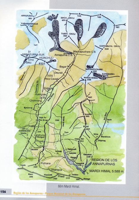 Марди Гимал - Mardi Himal - 5555 м. (5588 м., Альпинизм)