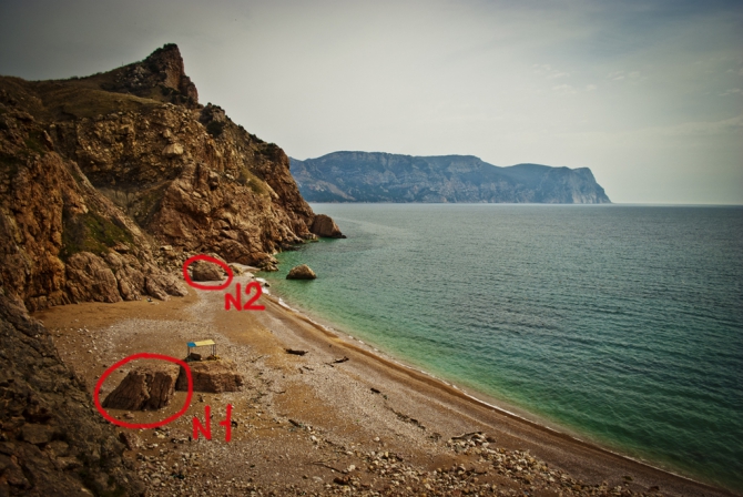 Болдеринг, пляж "Васили", Балаклава. (Скалолазание, васили.)