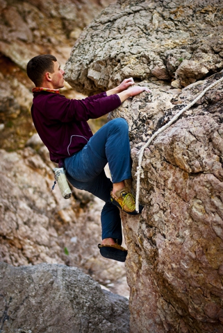 Болдеринг, пляж "Васили", Балаклава. (Скалолазание, васили.)