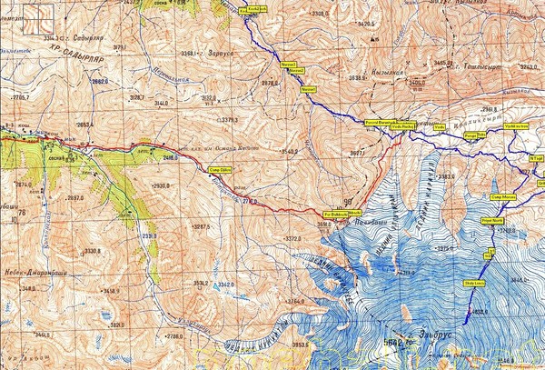 Поход неизвестной мне категории сложности по Северному Приэльбрусью летом 2011года (Альпинизм, северное приэльбрусье, эльбрус с севера, хурзук, балкбаши)
