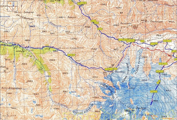 Поход неизвестной мне категории сложности по Северному Приэльбрусью летом 2011года (Альпинизм, северное приэльбрусье, эльбрус с севера, хурзук, балкбаши)