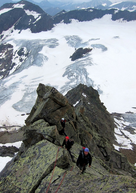Фотоальбом с восхождения на Вильде Лек, Штубайские Альпы, Австрия.