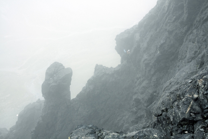 Домбай-Ульген, восхождение по Зап. ребру, 5Б (Альпинизм, западный кавказ, западное ребро)