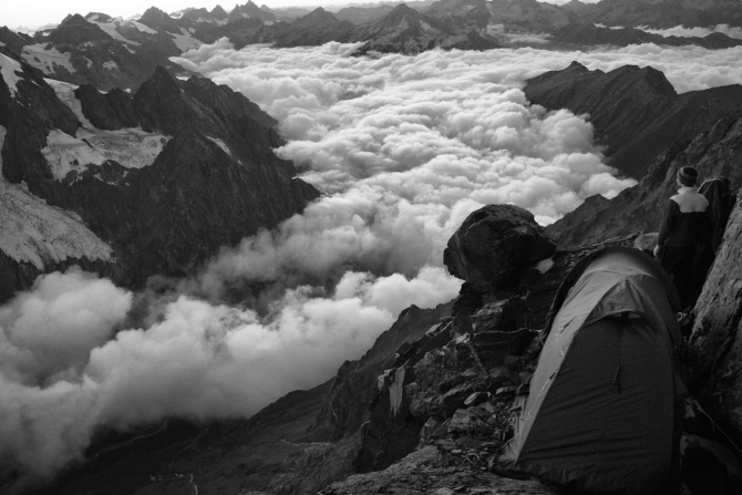 Домбай-Ульген, восхождение по Зап. ребру, 5Б (Альпинизм, западный кавказ, западное ребро)