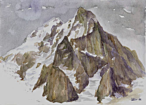 Гора и её Тигр (Альпинизм, ушба, виктор воропаев, живопись)