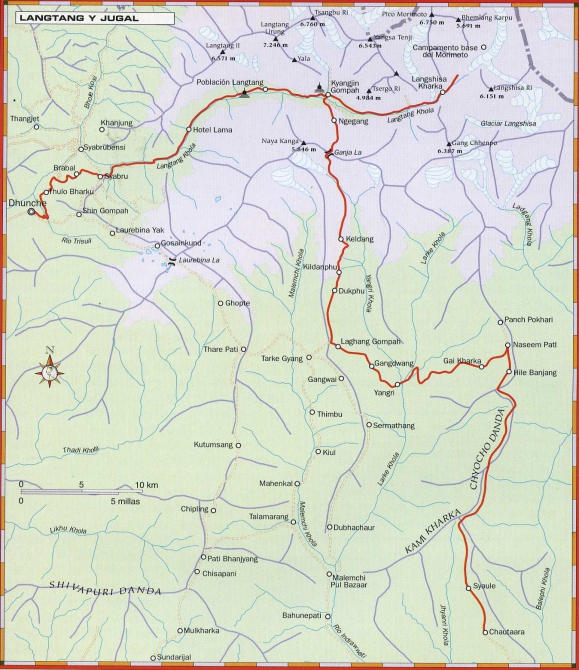 Трек в Лангтанг (непал, гималаи)