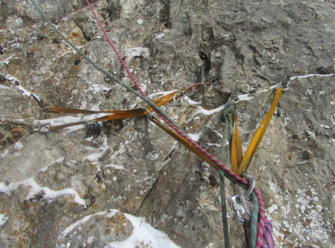 Морчека «Ледоход» 6 А. Новый маршрут. (Альпинизм, «ледоход» 6 а. заколодний а.в., марчека, крым)