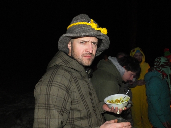 Новогодний экстрим в Чегетском лесу(в продолжение поздравлялки, Горные лыжи/Сноуборд, приэльбрусье, терскльско-чегетский лес)