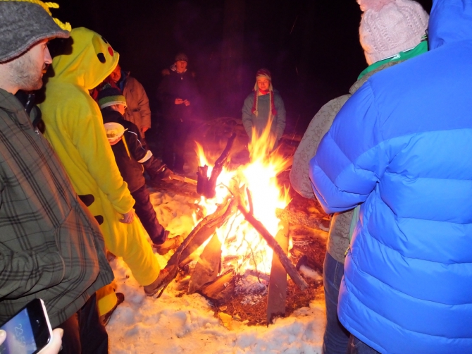 Новогодний экстрим в Чегетском лесу(в продолжение поздравлялки, Горные лыжи/Сноуборд, приэльбрусье, терскльско-чегетский лес)