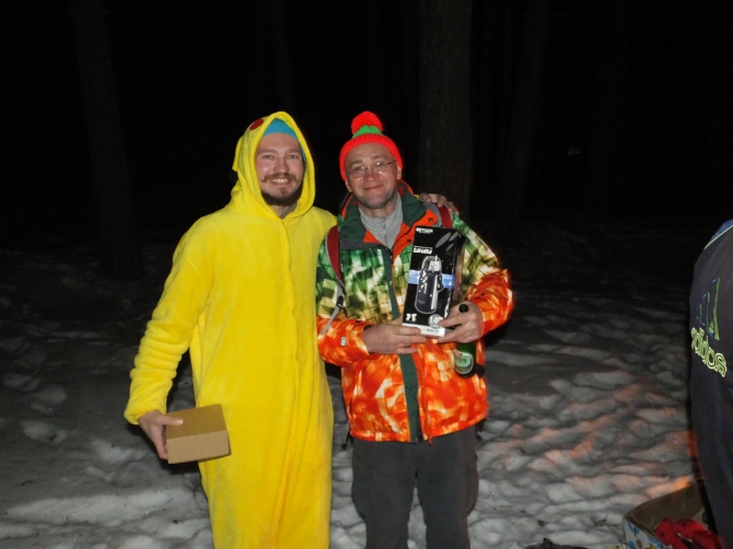 Новогодний экстрим в Чегетском лесу(в продолжение поздравлялки, Горные лыжи/Сноуборд, приэльбрусье, терскльско-чегетский лес)