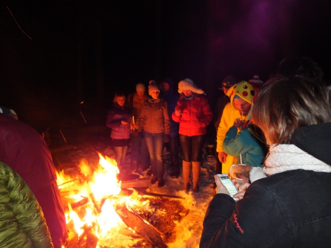 Новогодний экстрим в Чегетском лесу(в продолжение поздравлялки, Горные лыжи/Сноуборд, приэльбрусье, терскльско-чегетский лес)