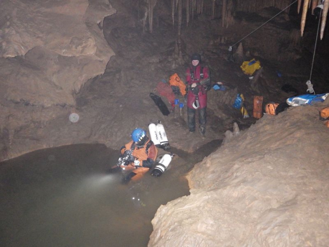 Новые открытия и достижения в п. Нахимовская. Свой путь в поисках подземной реки Караби. (Спелеология, сифон, крым, исследования, спелеодайвинг, первопроход)