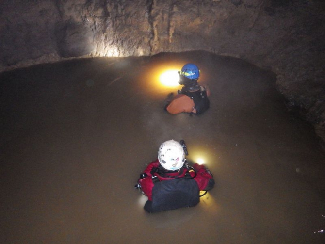 Новые открытия и достижения в п. Нахимовская. Свой путь в поисках подземной реки Караби. (Спелеология, сифон, крым, исследования, спелеодайвинг, первопроход)