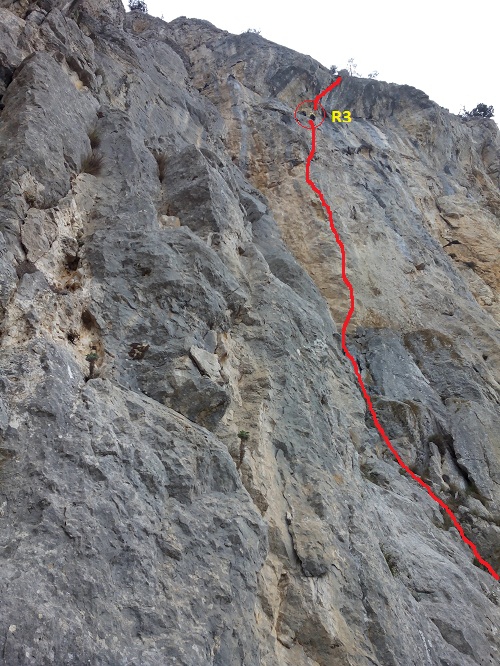 Новый маршрут на Кильсе-Бурун, Большой карниз 6А (Альпинизм, крым, фомин, балабанов, полежайко.)