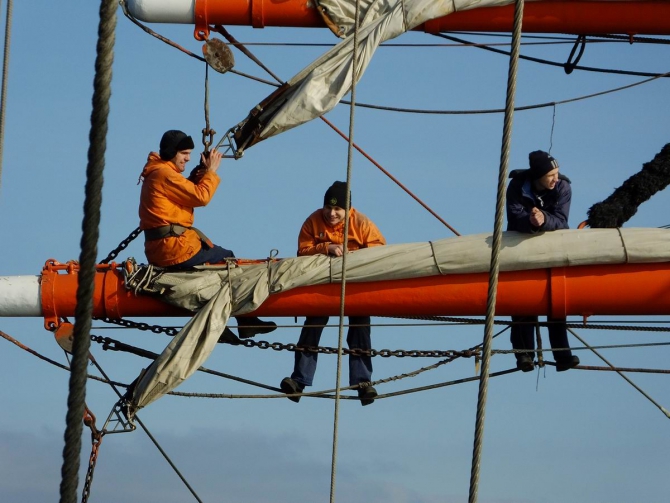 Будни матроса на барке "Седов" (Вода, барк седов)