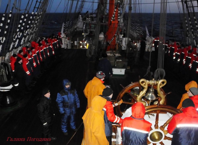 Будни матроса на барке "Седов" (Вода, барк седов)