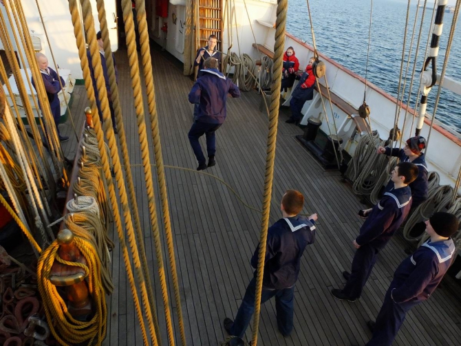 Будни матроса на барке "Седов" (Вода, барк седов)