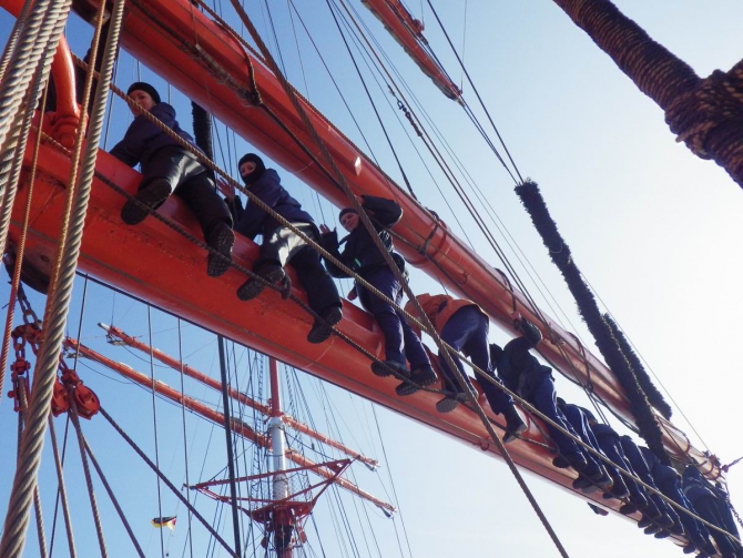 Будни матроса на барке "Седов" (Вода, барк седов)