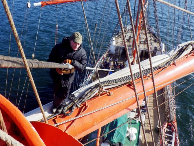 Будни матроса на барке "Седов" (Вода, барк седов)