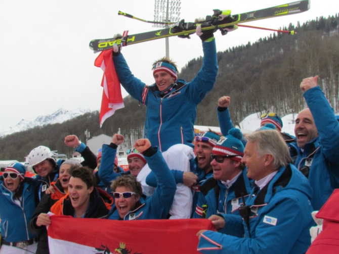 МАТТИАС МАЙЕР - победитель в скоростном спуске на Олимпиаде в Сочи 2014, глазами Агеевой Евгении - судьи на трассе, Горные лыжи/Сноуборд, олимпийские игры, горные лыжи)