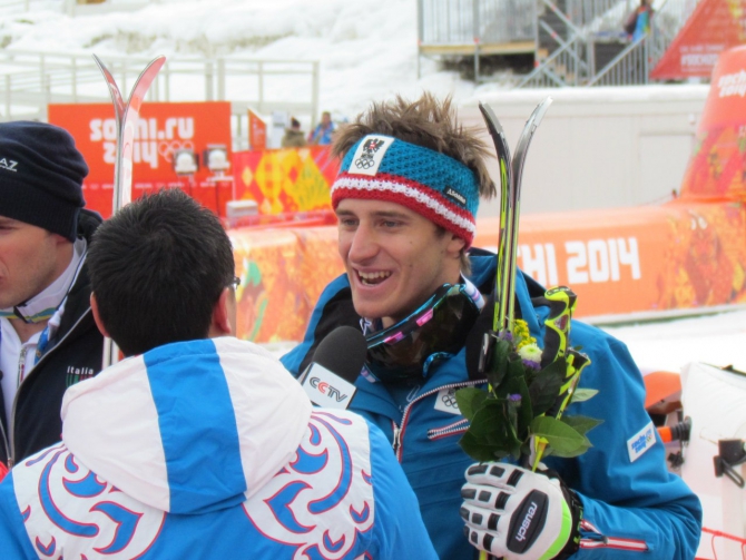 МАТТИАС МАЙЕР - победитель в скоростном спуске на Олимпиаде в Сочи 2014, глазами Агеевой Евгении - судьи на трассе, Горные лыжи/Сноуборд, олимпийские игры, горные лыжи)