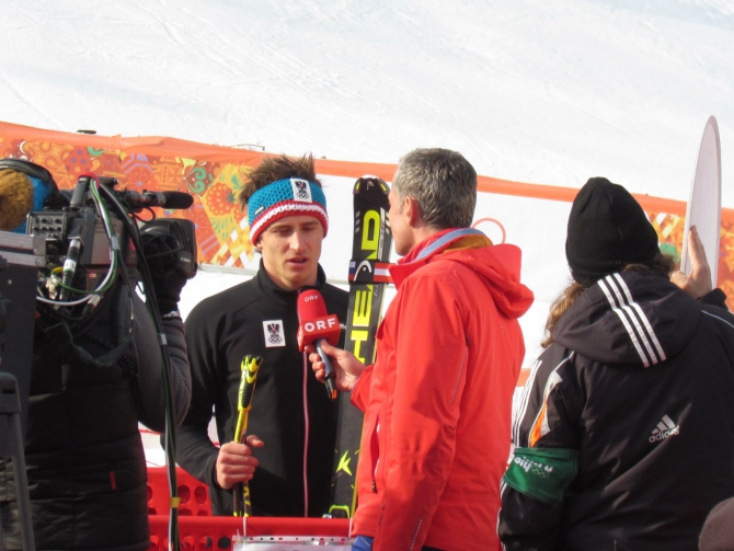 МАТТИАС МАЙЕР - победитель в скоростном спуске на Олимпиаде в Сочи 2014, глазами Агеевой Евгении - судьи на трассе, Горные лыжи/Сноуборд, олимпийские игры, горные лыжи)