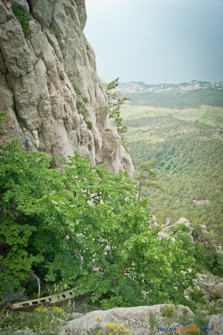 Крым, Алупкинская стена, маршрут "Стрела Безбашенная", 5Б (Альпинизм, описание, первопроход)