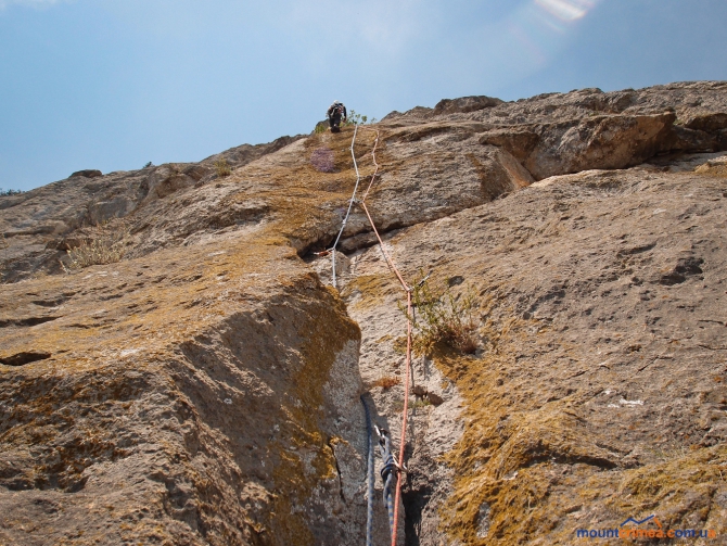 Крым, г.Куш-Кая, маршрут "Гипербола", 6А (Альпинизм, первопроход, описание, батилиман, крымский горный клуб, кемпинг-парк куш-кая)