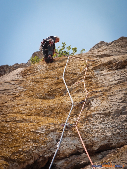 Крым, г.Куш-Кая, маршрут "Гипербола", 6А (Альпинизм, первопроход, описание, батилиман, крымский горный клуб, кемпинг-парк куш-кая)