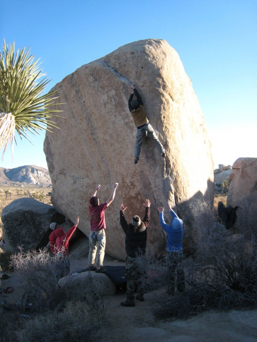 Болдеринг. Joshua Tree.... Зима... (Скалолазание, usa, dav-club-russland)