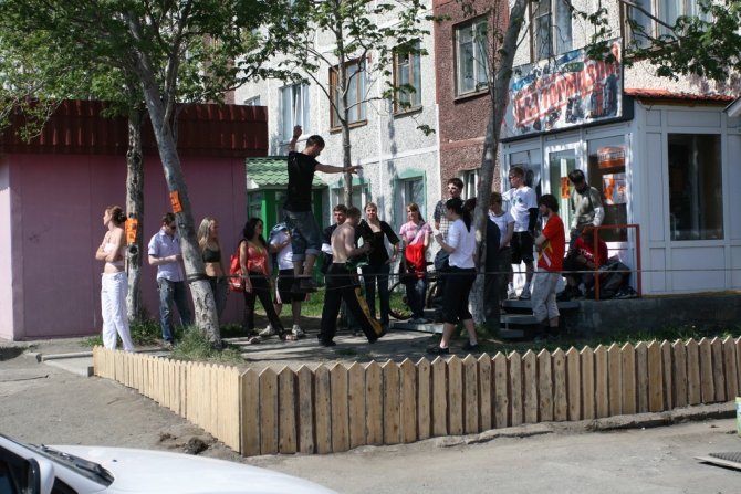 Slackline на Камчатке (слеклайн, камчатка)