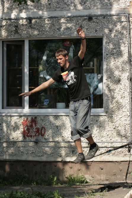 Slackline на Камчатке (слеклайн, камчатка)