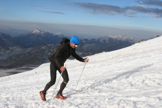 Эльбрус вверх-вниз за 4 часа 39 минут 17 секунд! (Скайраннинг, виталий шкель, рекорд скоростного восхождения)