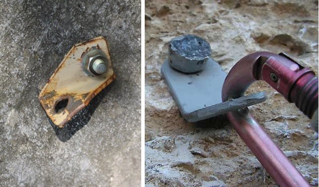 Спуск с ненадежной точки. (Альпинизм)