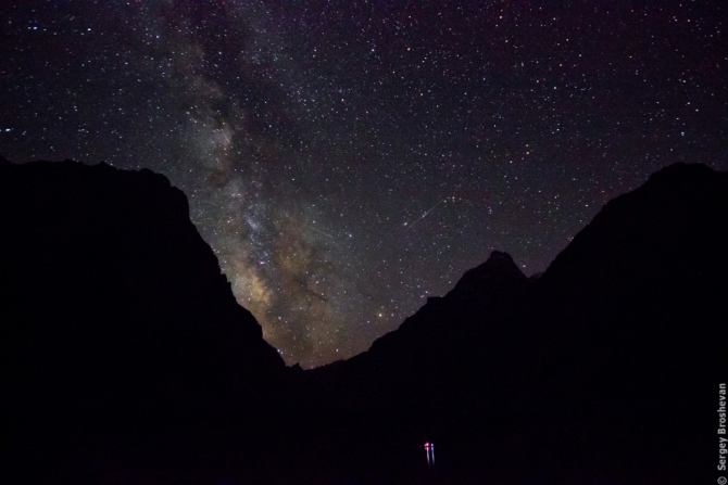 Звезды на Алаудинских Озерах, Фаны (Туризм, фанские горы, фото, млечный путь, ночь в горах, ночь фото, Брошеван Сергей, фанские горы, фото, млечный путь, ночь в горах, ночь фото, Брошеван Сергей)