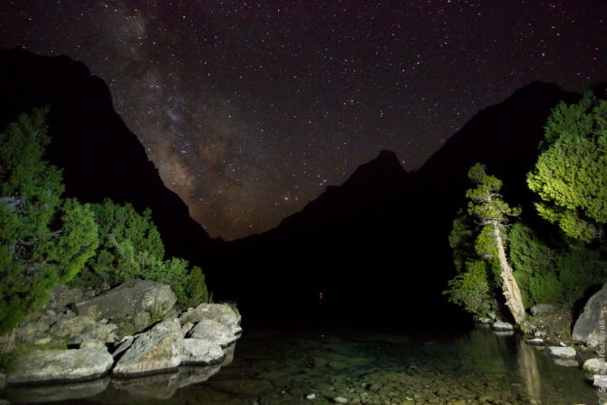 Звезды на Алаудинских Озерах, Фаны (Туризм, фанские горы, фото, млечный путь, ночь в горах, ночь фото, Брошеван Сергей, фанские горы, фото, млечный путь, ночь в горах, ночь фото, Брошеван Сергей)