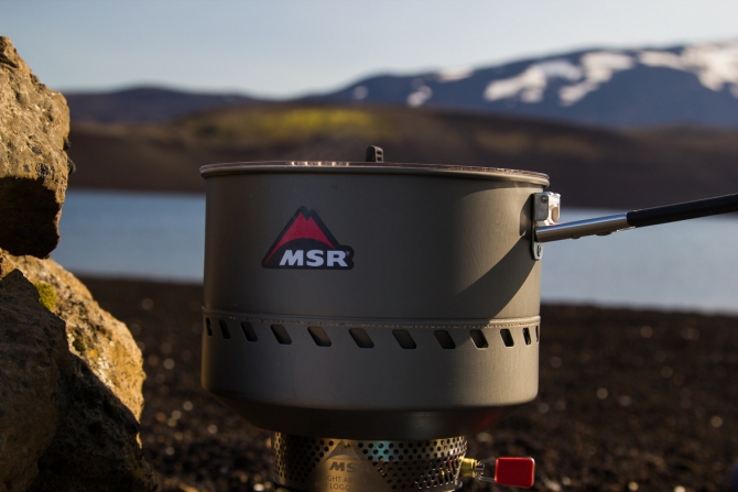 Горелка MSR Reactor в походе (Путешествия, путешествия, исландия, треккинг)