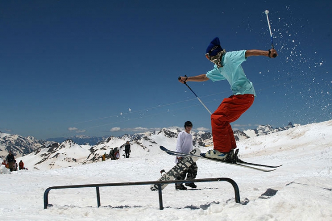 XCAMP 2008 - Эльбрус парковый (Горные лыжи/Сноуборд, нью скул, лагерь, события, приэльбрусье)