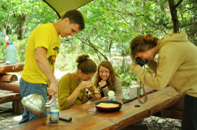 новый крымский мультипитч "Саботаж" 7b/b+ (Скалолазание, скалолазание, новый мультипитч, куш-кая, батилиман, крымский горный клуб)